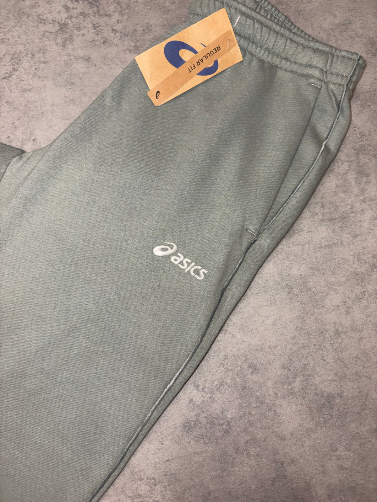 Asics Logo Fleece Sweatpants - Lichen Green