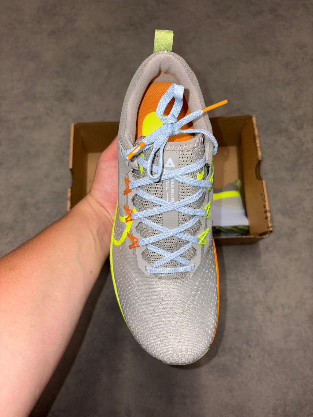 Nike React Pegasus Trail 4 - Volt Cobblestone