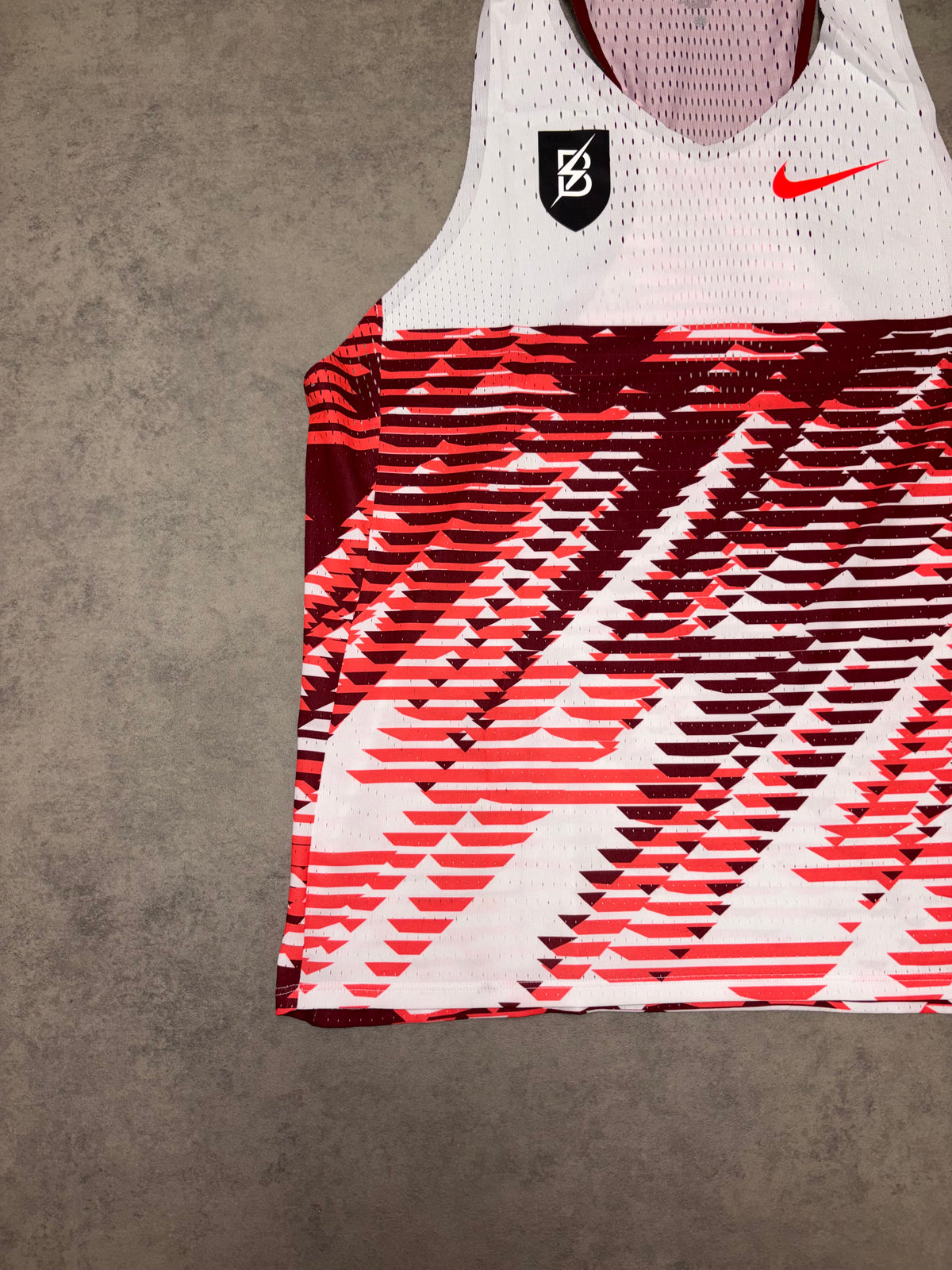 Nike Aeroswift BTC Vest Top - White & Red