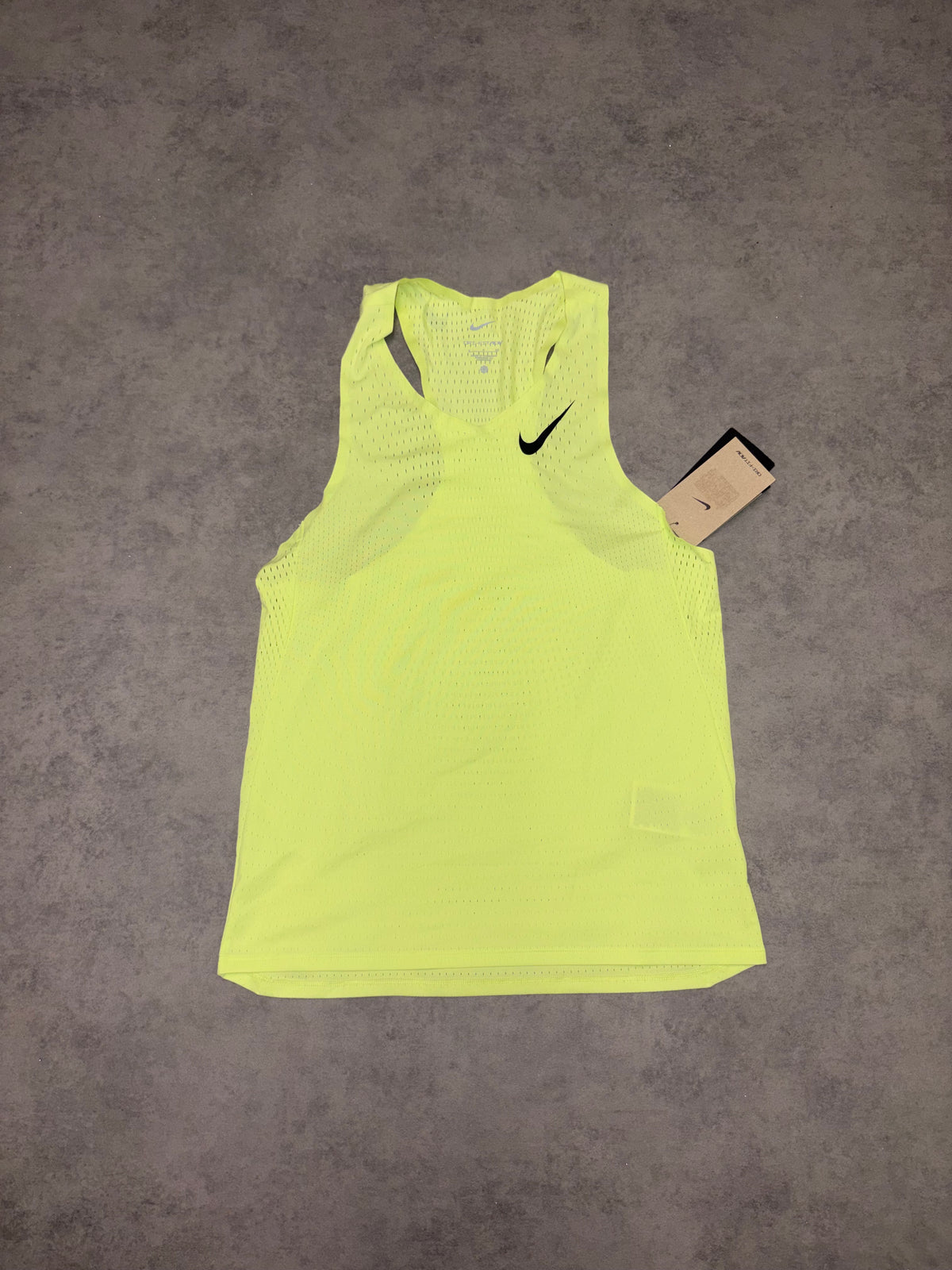 Nike Aeroswift Vest Top - Light Lemon