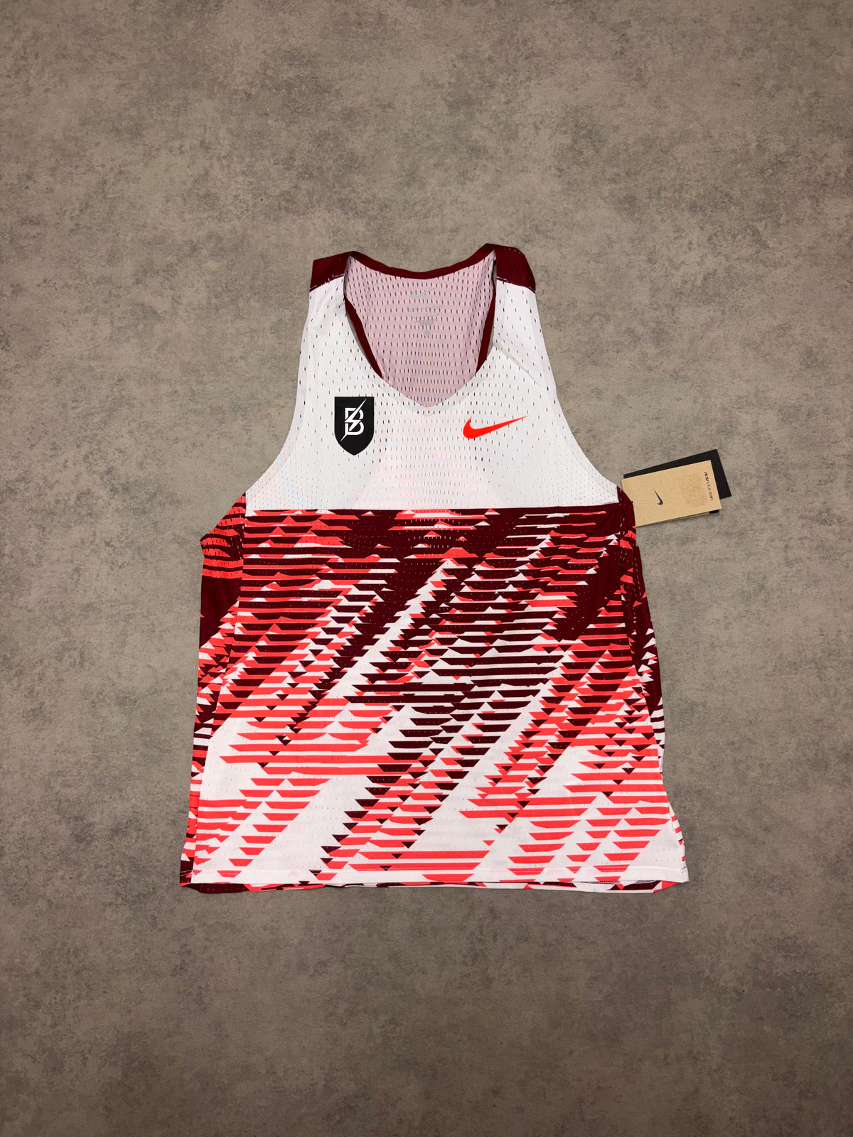 Nike Aeroswift BTC Vest Top - White & Red