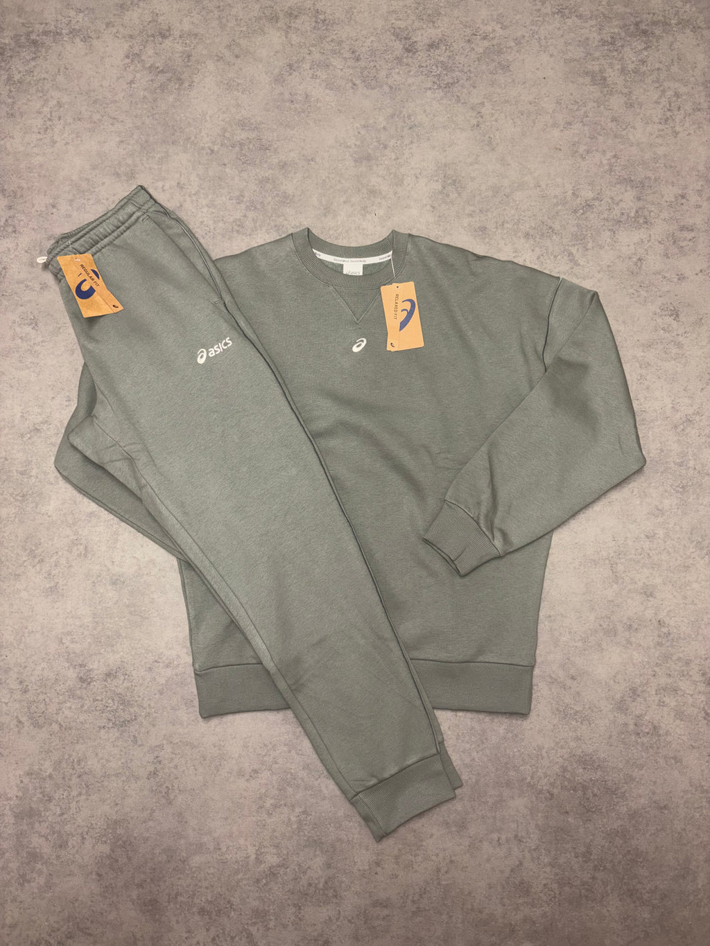 Asics Logo Fleece Sweatpants - Lichen Green