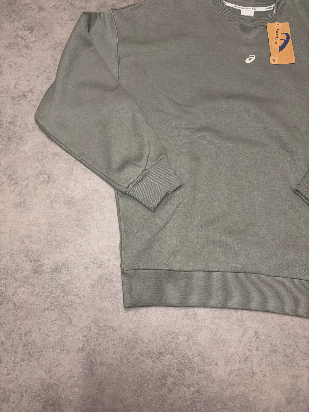 Asics Fleece Relaxed Crew Neck - Lichen Green