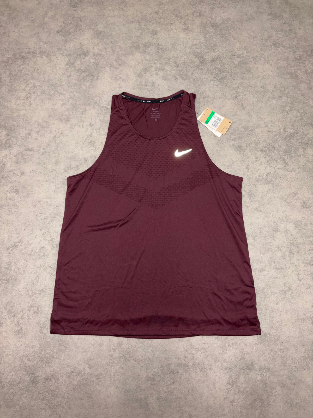 Nike Stride Vest Top - Burgundy