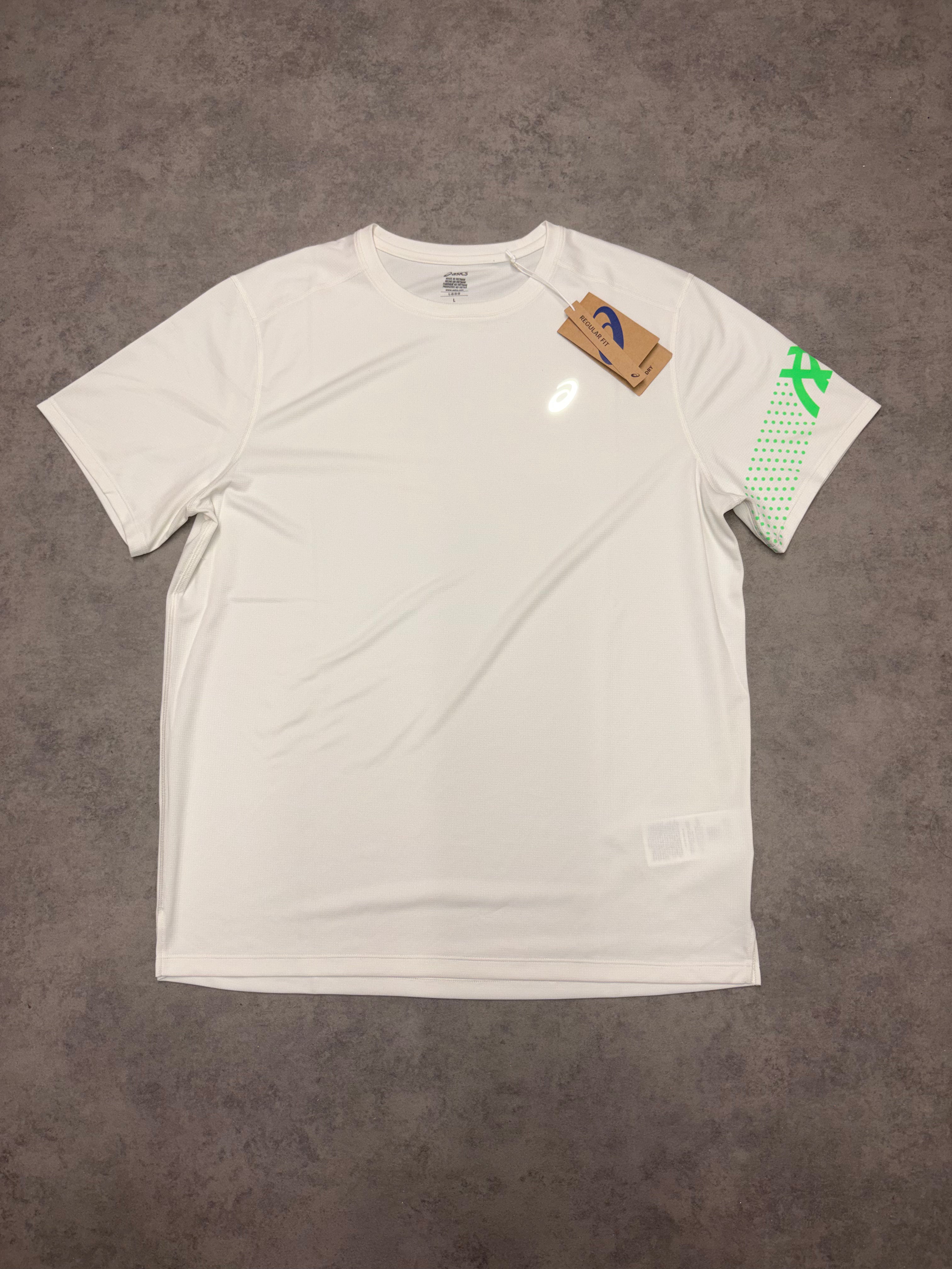 Asics Icon Top - Cream & Vital Green